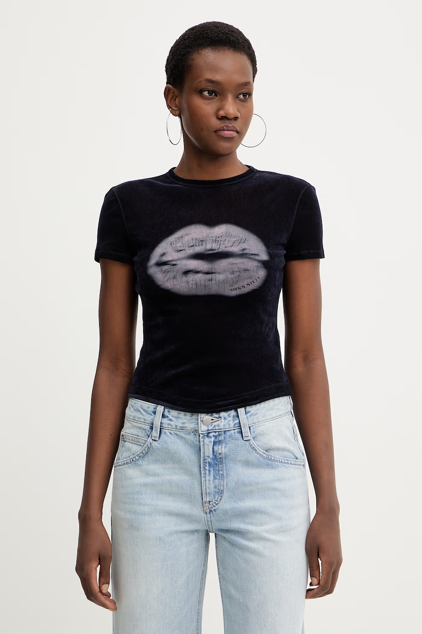 Velurové tričko Miss Sixty