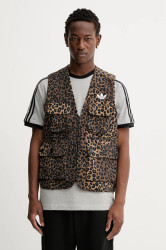 Vesta adidas Originals Graphic Reg Vst hnědá barva, přechodná, JV7557