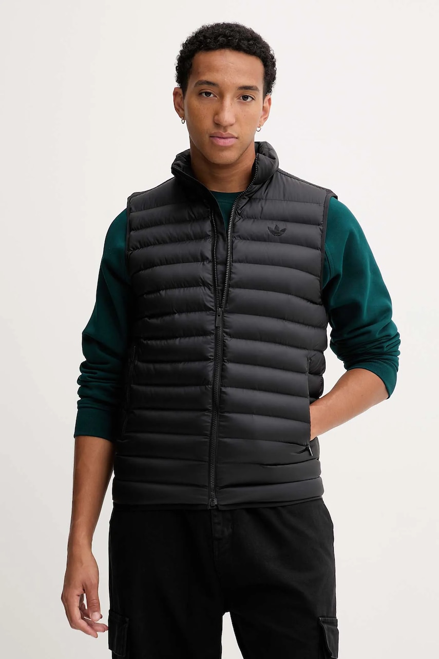 Vesta adidas Originals Padded Vest černá barva, přechodná, JW5845