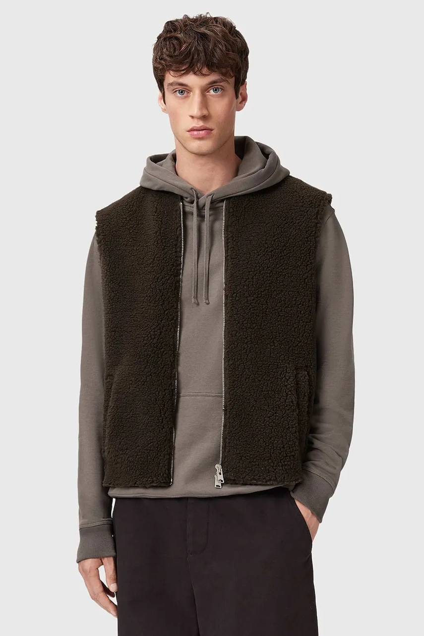 Vesta AllSaints OTIS zelená barva, přechodná, M063OD