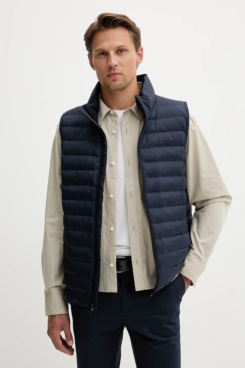 Vesta Calvin Klein tmavomodrá barva, přechodná, LV04LC509G