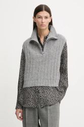 Vesta s přídavkem vlny Marc O'Polo šedá barva, 5000007565