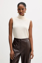 Vesta Silvian Heach WARMI dámská, béžová barva, s golfem, GPA25037LU