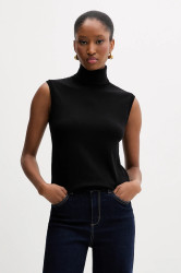 Vesta Silvian Heach WARMI dámská, černá barva, s golfem, GPA25037LU