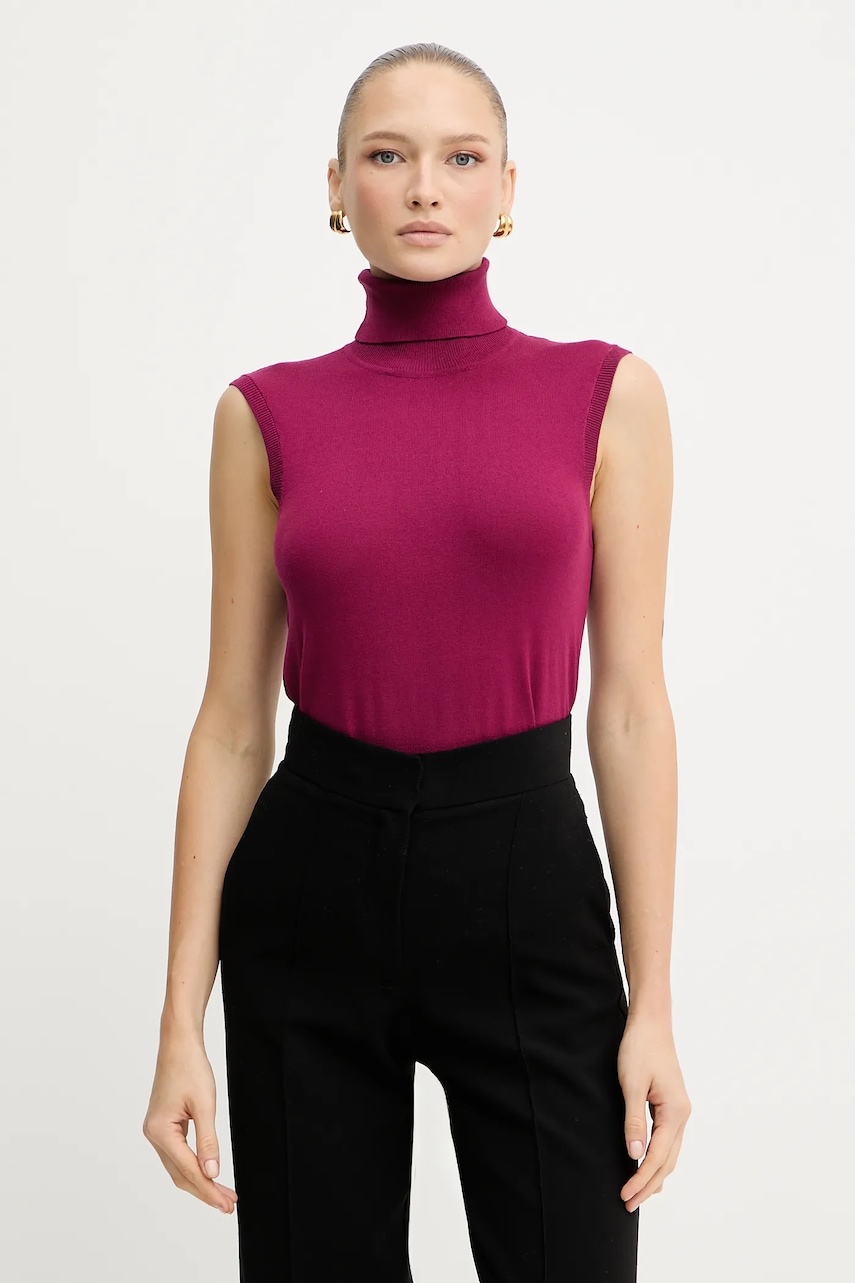 Vesta Silvian Heach WARMI dámská, růžová barva, s golfem, GPA25037LU