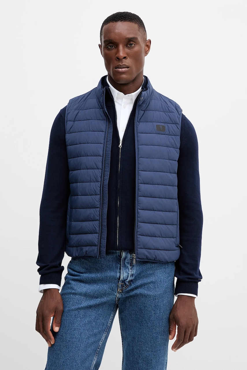 Vesta Trussardi tmavomodrá barva, přechodná, F006M000011N