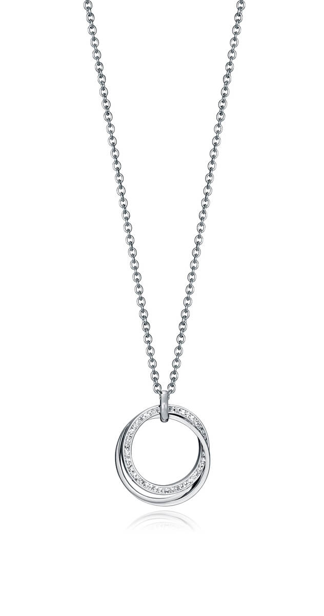 Viceroy Nadčasový ocelový náhrdelník se zirkony Chic 75279C01000