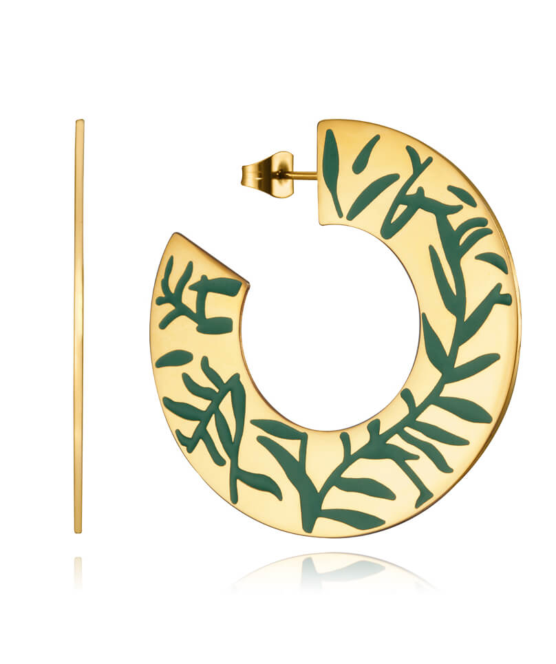 Viceroy Výrazné pozlacené náušnice kruhy Chic 75272E01012