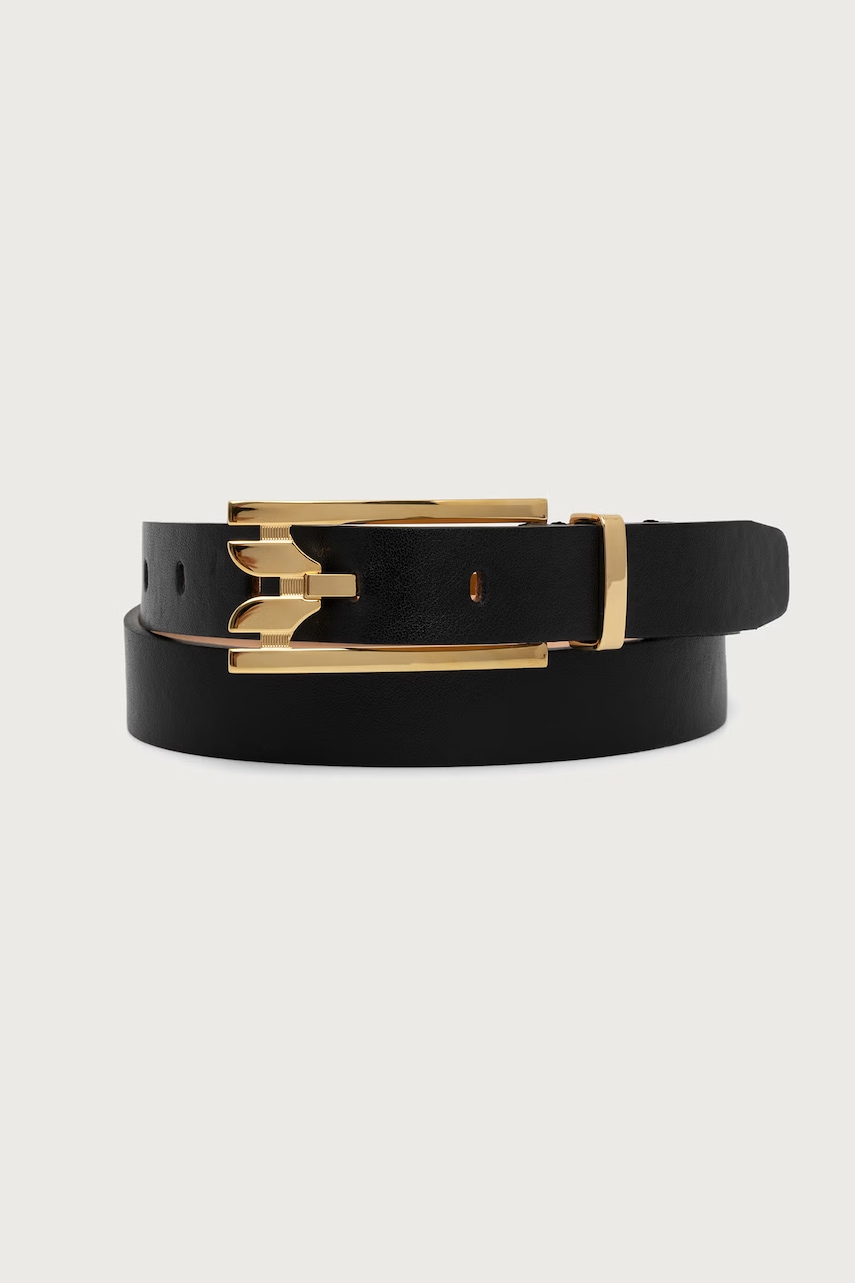 Victoria Beckham  pásek dámský kožený Dorian Pin Buckle