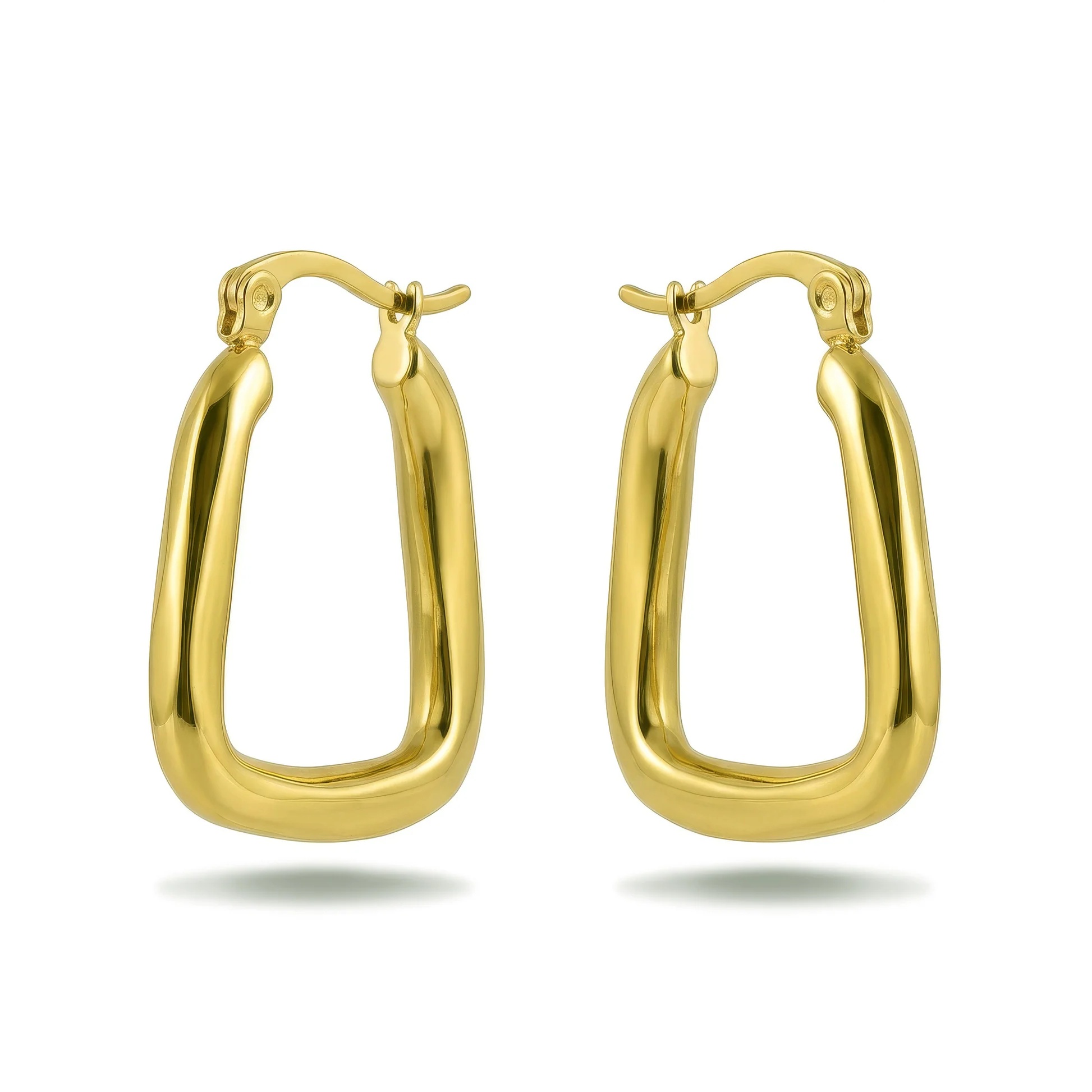 Victoria Walls Oválné pozlacené náušnice Zyrelia Gold VWE260595G