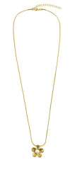 Victoria Walls Pozlacený ocelový náhrdelník Květina Étoilée Gold VWN260635G