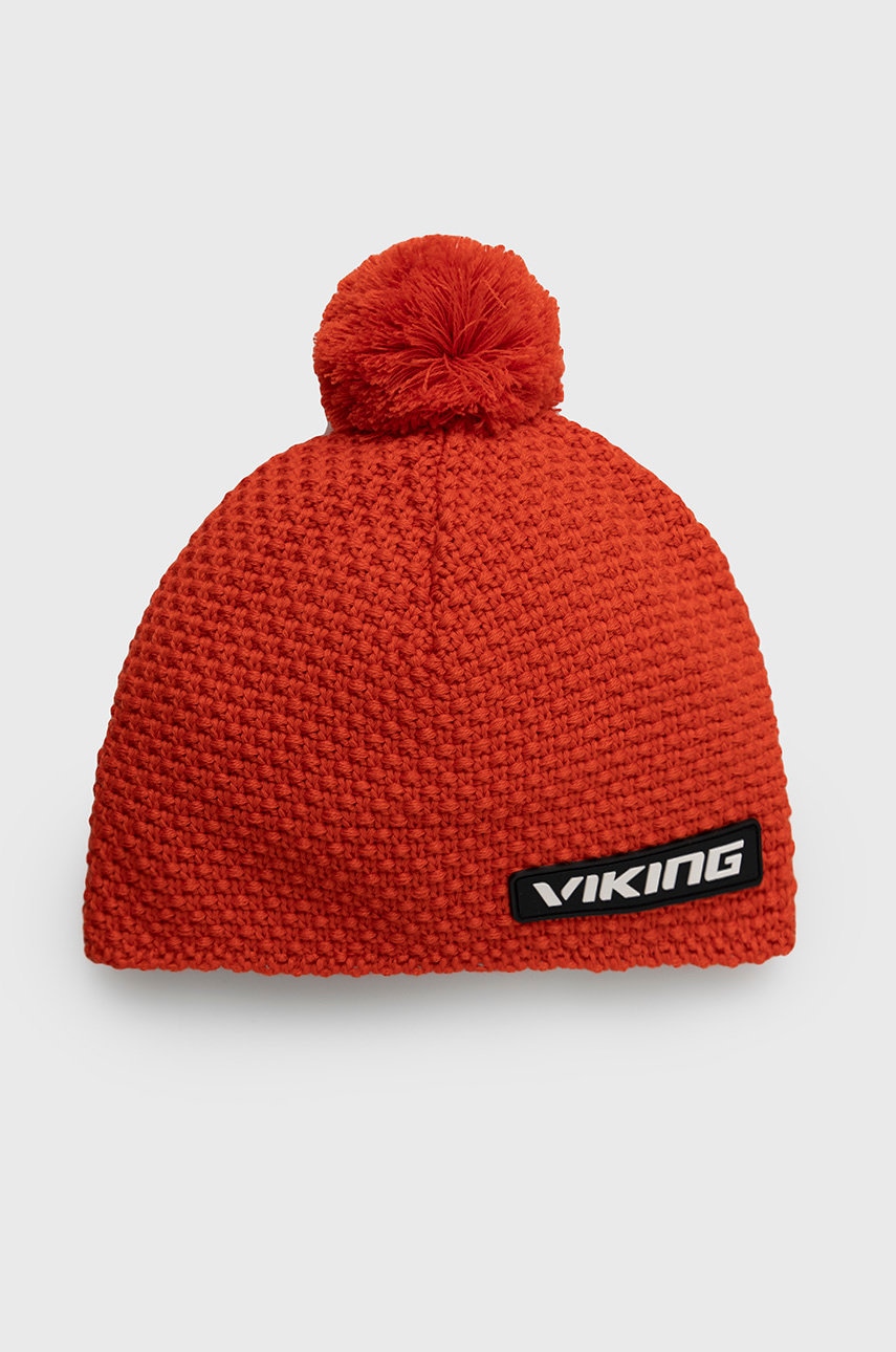Viking  čepice s bambulí s vlnou