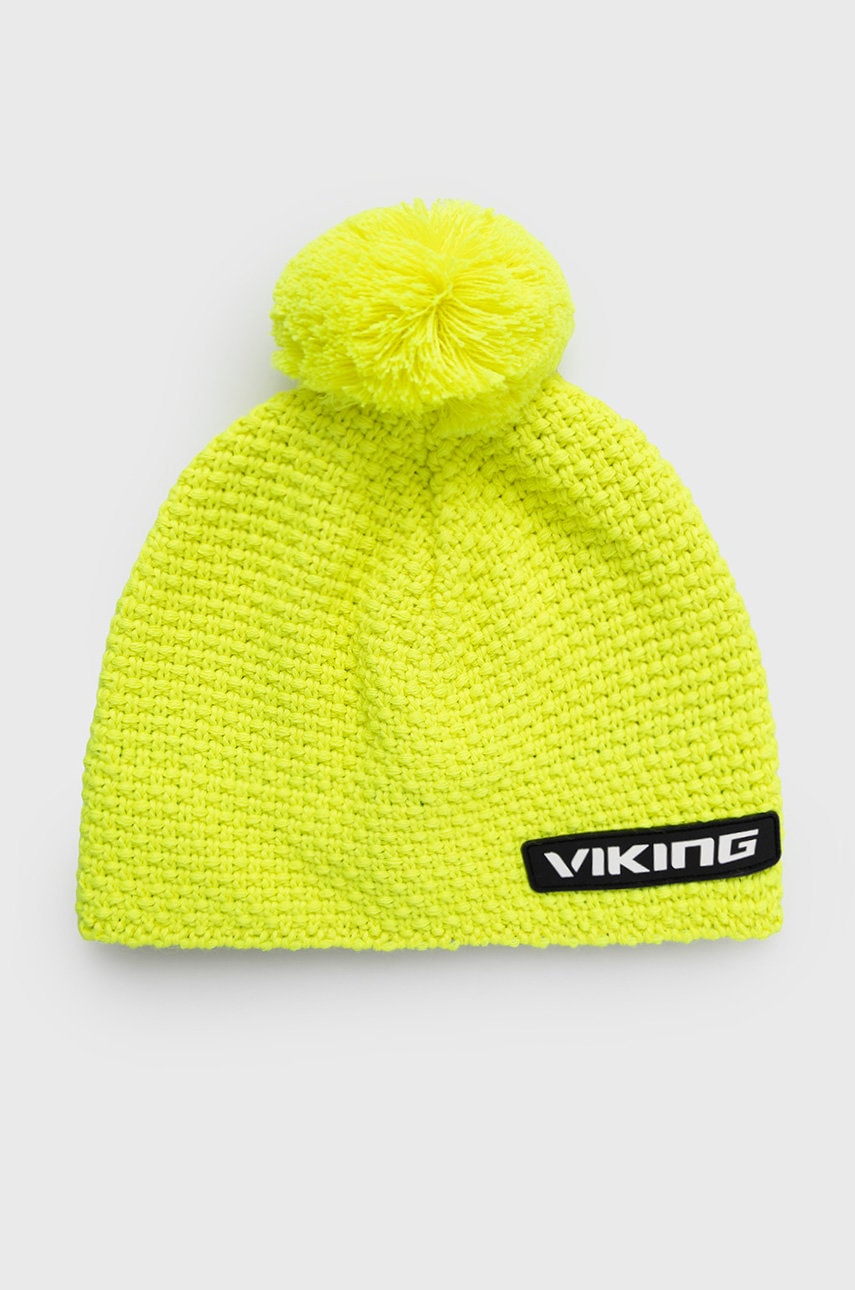 Viking  čepice s bambulí s vlnou