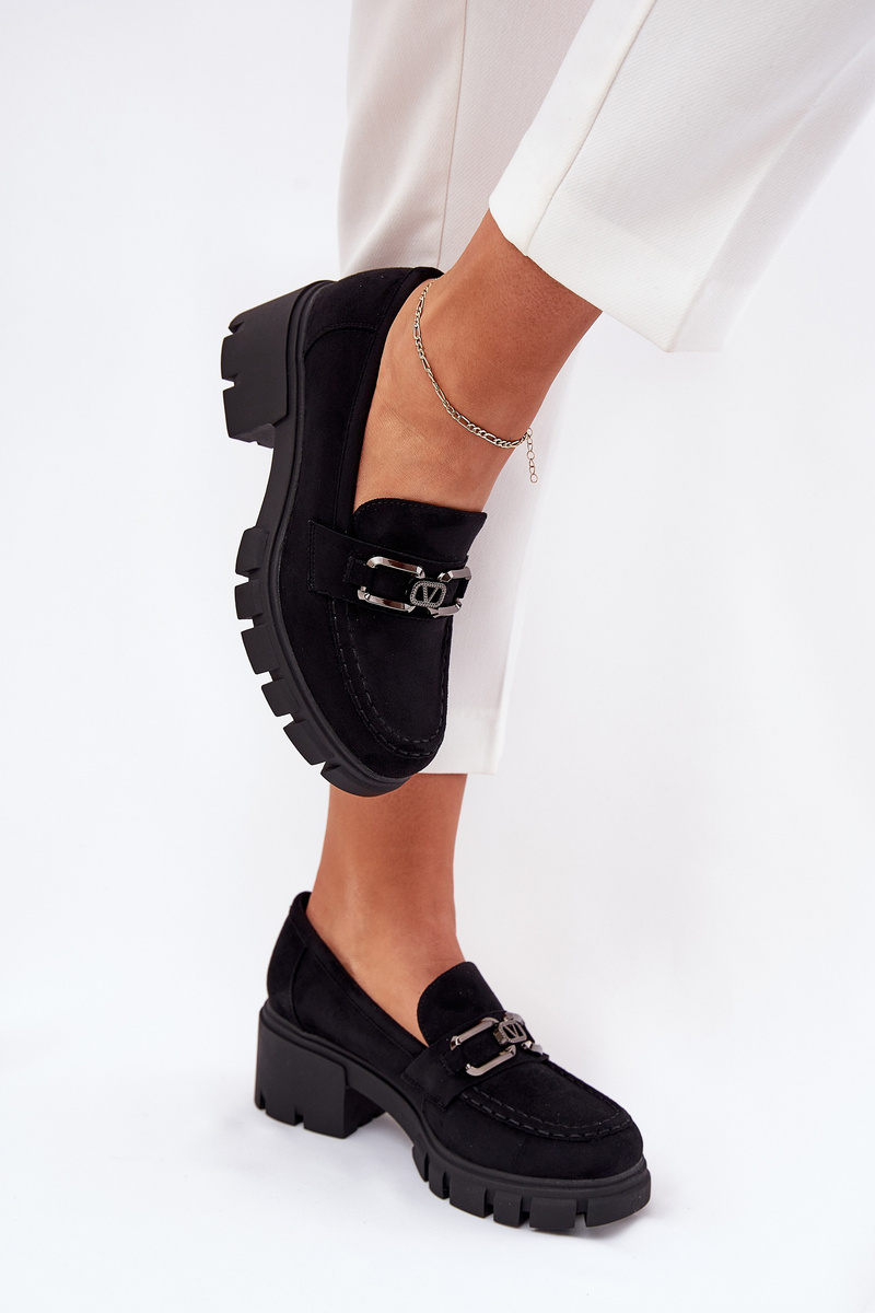 VINCEZA Eko Semišové Polobotky Dámské S Dekorací