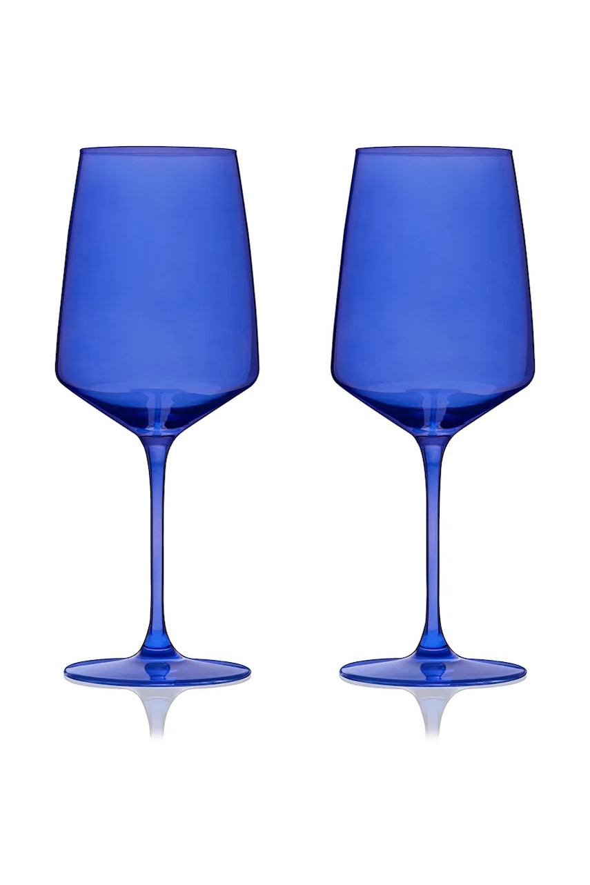 Viski  sada skleniček na víno z barevného skla 650 ml