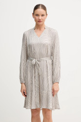 Viskózové šaty Marc Aurel šedá barva, mini, oversize, 6577-1000-24812