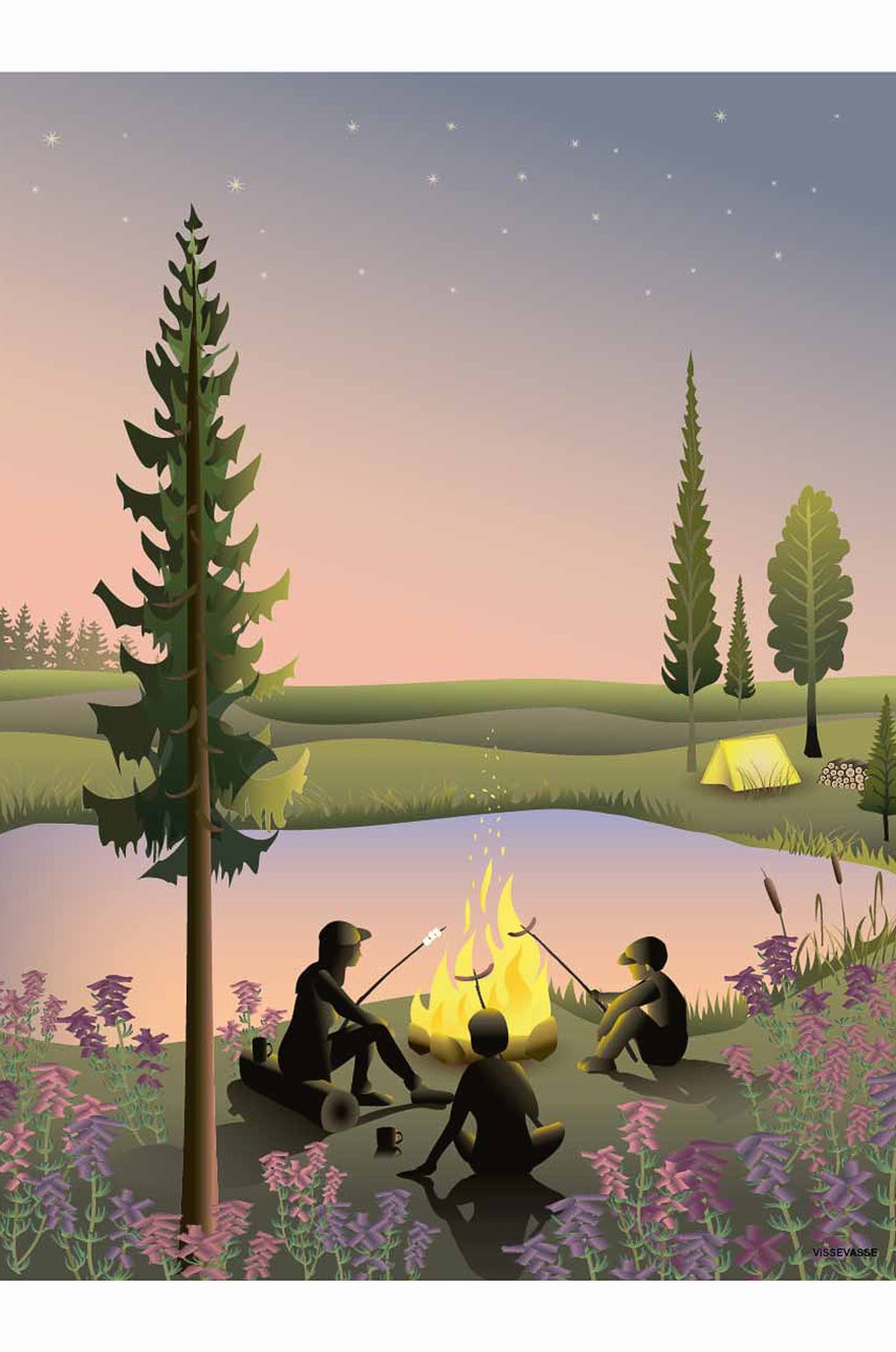 Vissevasse  Plakát  Campfire 50x70 cm