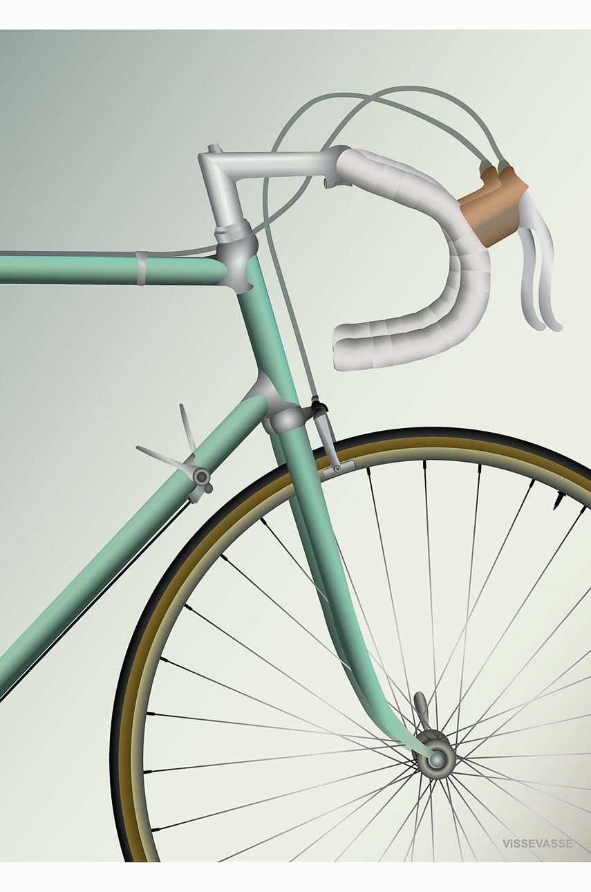 Vissevasse  Plakát  Racing Bicycle 50x70 cm