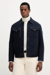 Vlněná bunda Liu Jo tmavomodrá barva, přechodná, QF5021.J4981