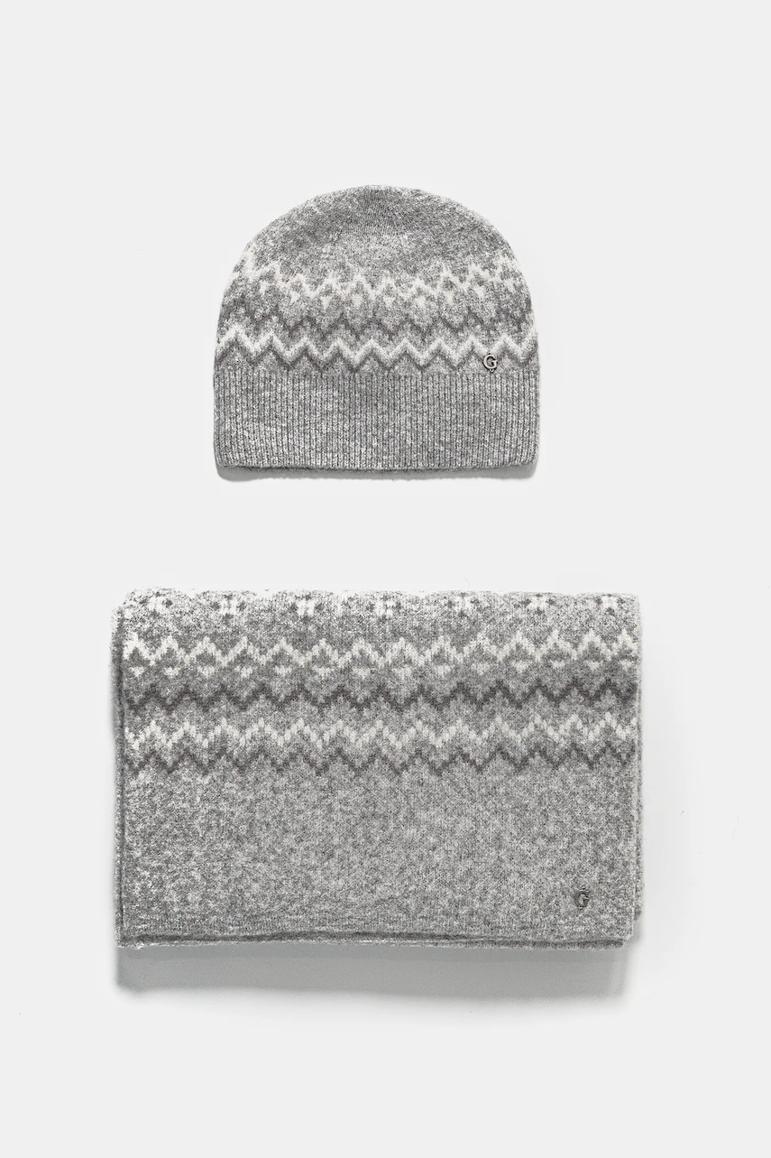 Vlněná čepice a šála Guess