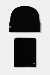 Vlněná čepice a šála Lacoste