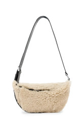 Vlněná kabelka AllSaints LUNA béžová barva, W220XD