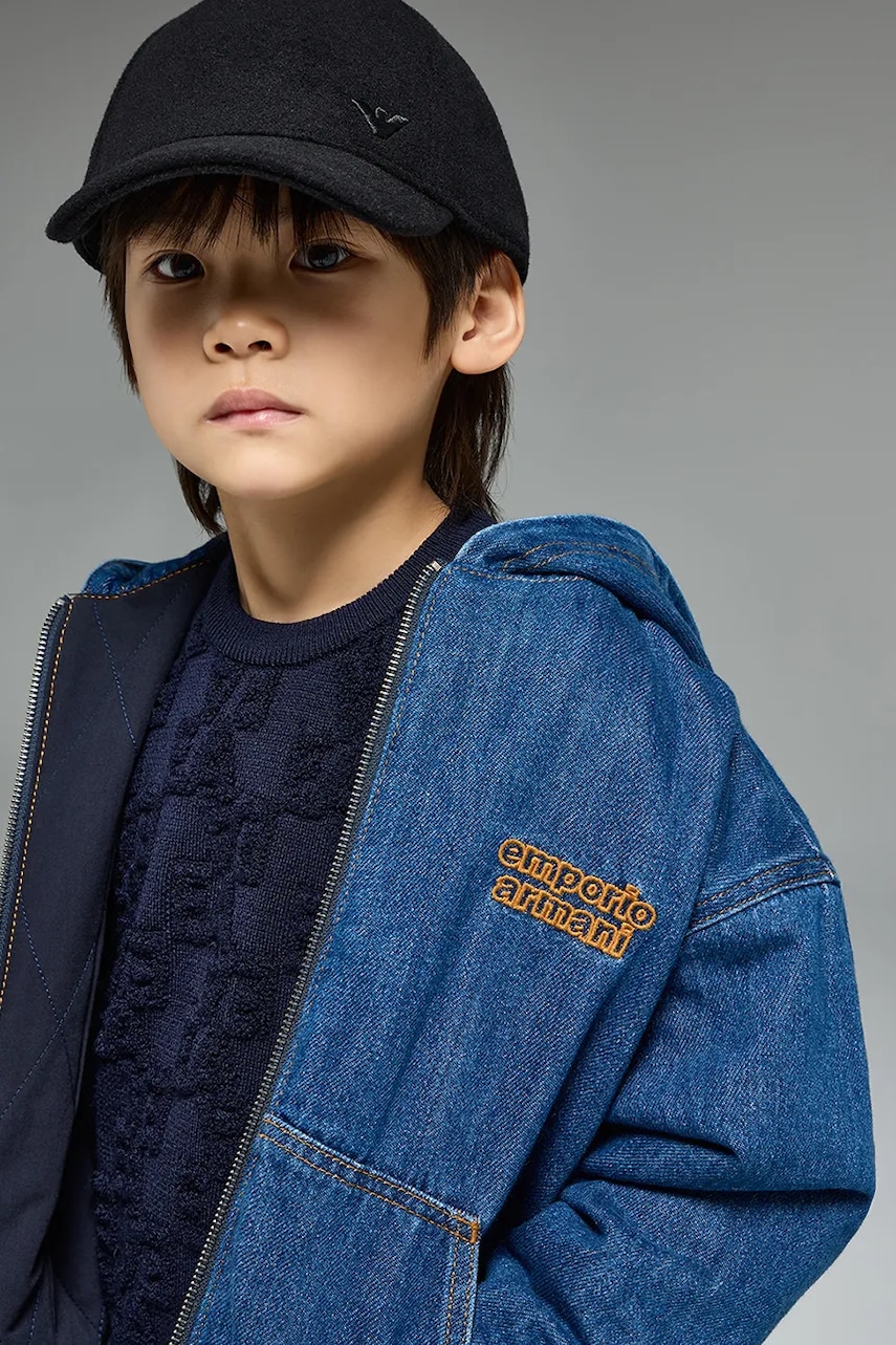 Vlněná kšiltovka Emporio Armani