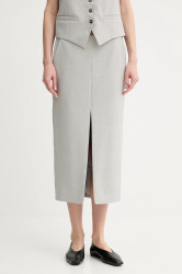 Vlněná sukně Day Birger et Mikkelsen Mantel šedá barva, midi, DAY65243725