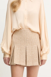 Vlněná sukně Twinset béžová barva, mini, 252TP2144