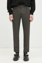 Vlněné kalhoty Paul Smith zelená barva, ve střihu chinos, M1R-056Z-P02569