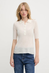 Vlněné polo tričko BOSS Orange C_Fugano