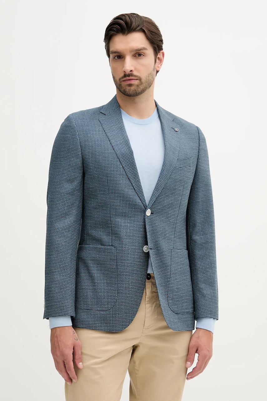 Vlněné sako BOSS H-Janson-FL-253