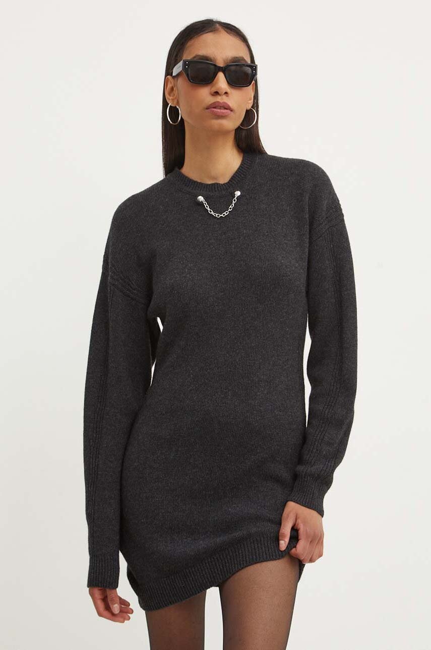 Vlněné šaty Moschino Jeans