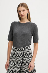 Vlněné tričko MM YEN dámské, šedá barva, 2526366198600