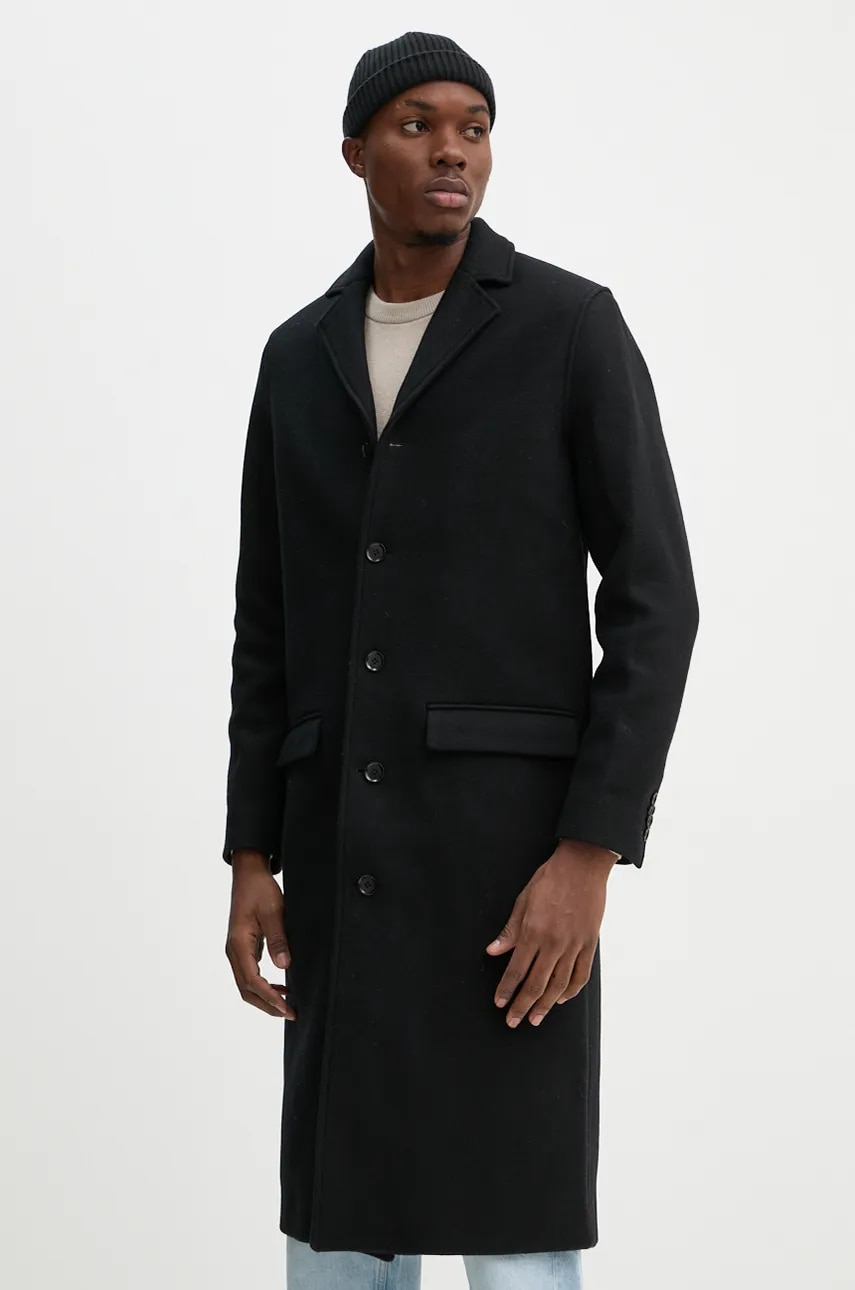 Vlněný kabát Samsoe Samsoe SATESFA