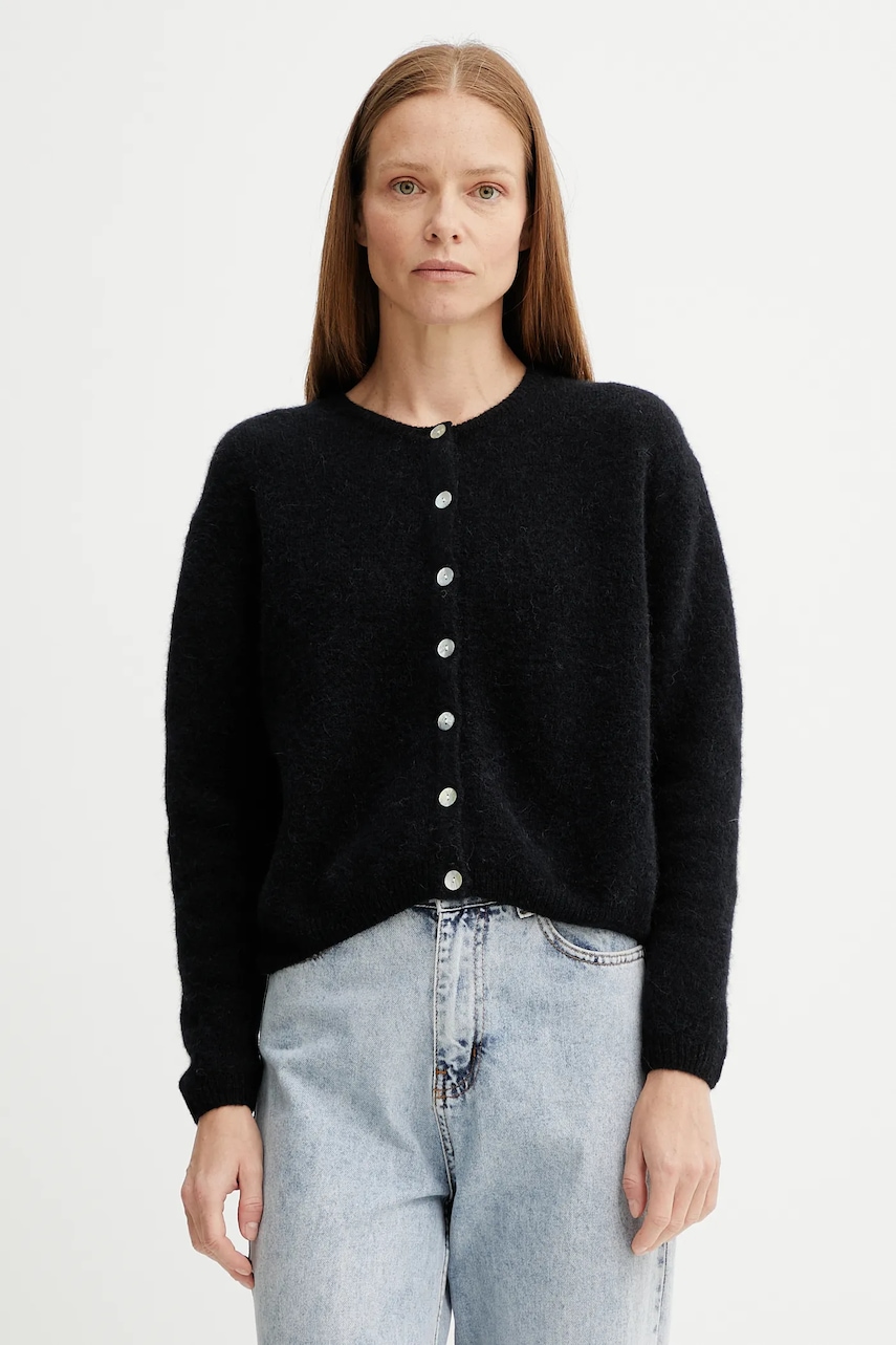 Vlněný kardigan American Vintage GILET ML COL ROND