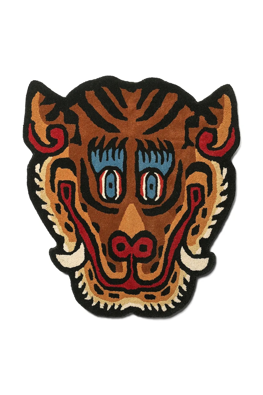 Vlněný koberec Bongusta Tiger Face 92 x 100 cm