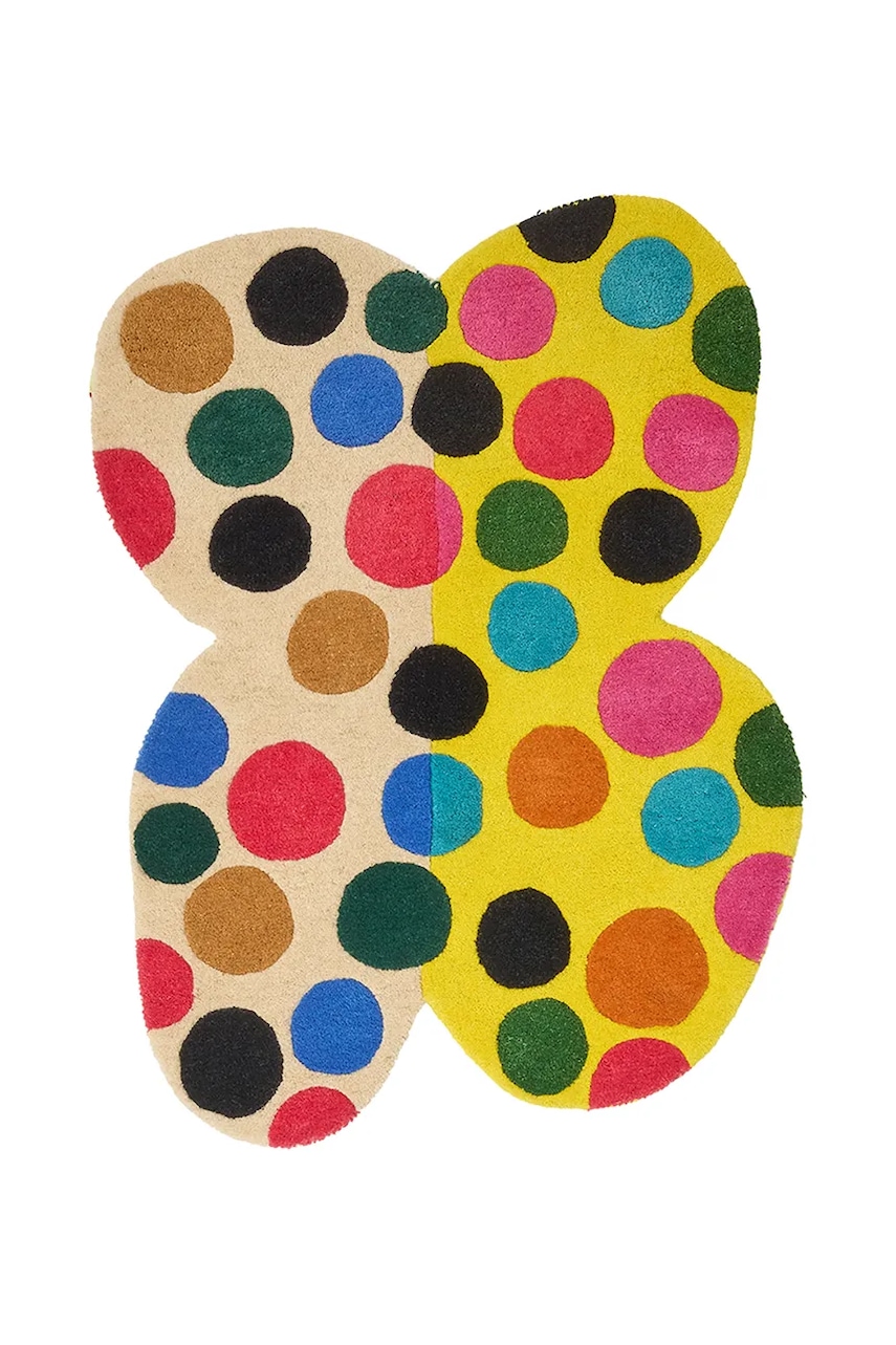 Vlněný koberec Doing Goods Marley Multi Butterfly 105 x 80 cm