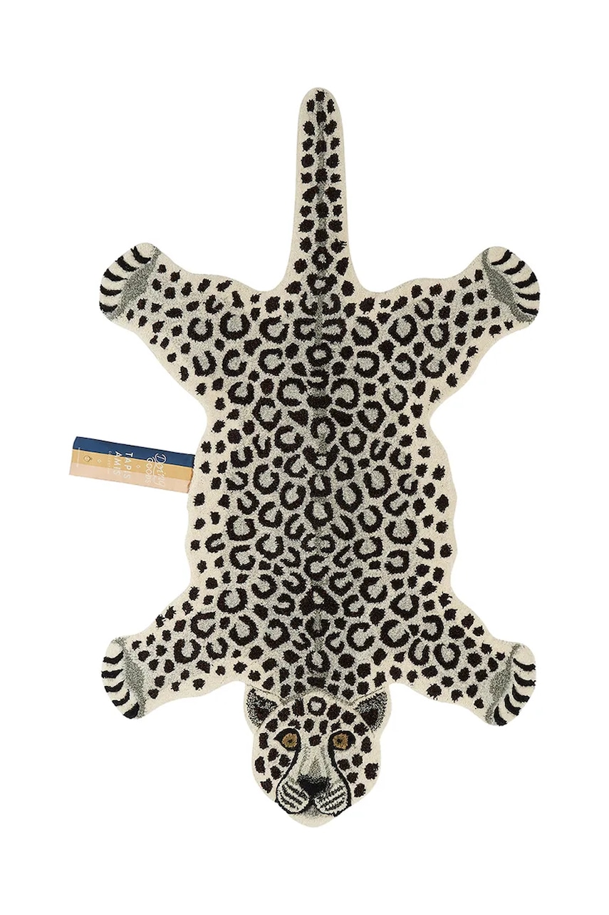 Vlněný koberec Doing Goods Snowy Tiger 150 x 90 x 2 cm