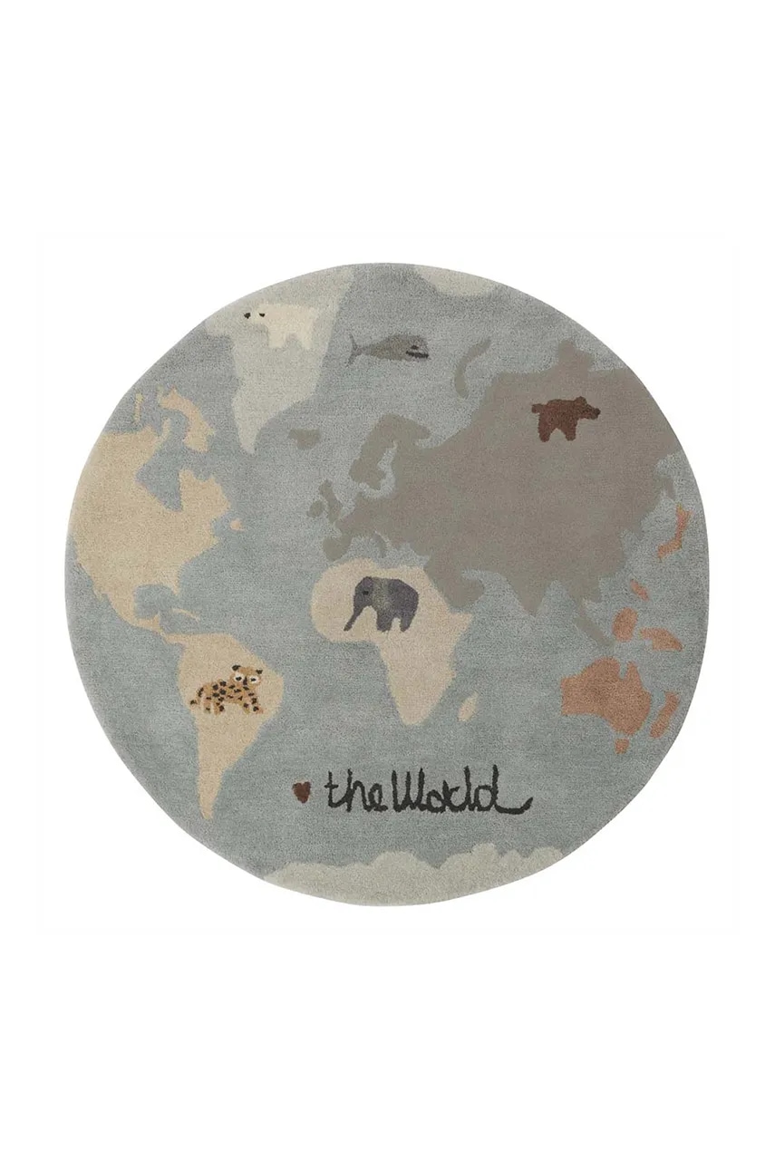 Vlněný koberec OYOY The World O120 cm