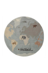 Vlněný koberec OYOY The World O120 cm