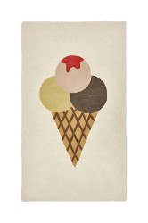 Vlněný koberec OYOY Yummy 140 x 80 cm