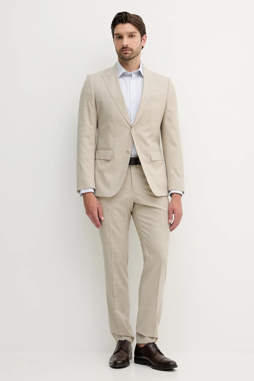 Vlněný oblek BOSS H-Huge-2Pcs-Peak-253