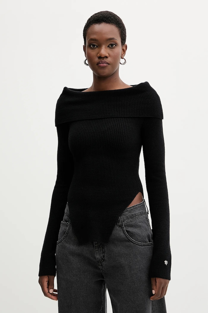 Vlněný svetr Aniye By dámský, černá barva, 181047