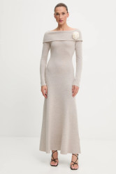 Vlněný svetr Blugirl Blumarine béžová barva, maxi, RF5150.MA500