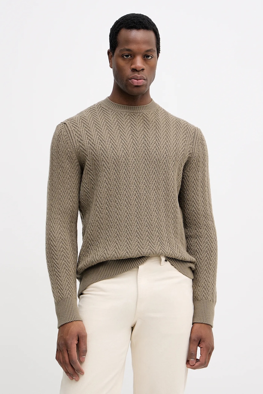 Vlněný svetr BOSS H-Hitalo