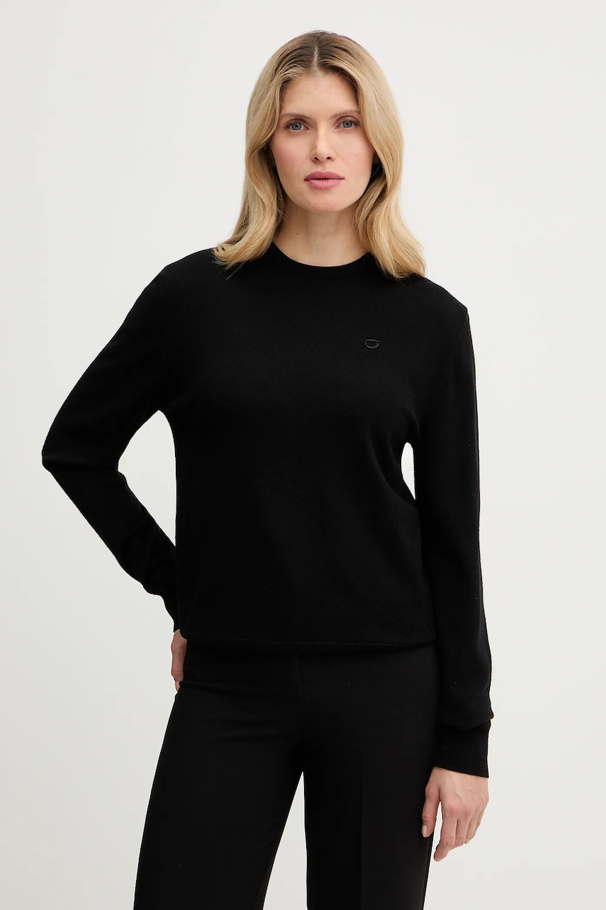 Vlněný svetr Coperni Classic dámský, černá barva, COPML161Y3018MEN