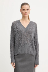 Vlněný svetr Ermanno Scervino LIFE dámský, šedá barva, D474M501DGE