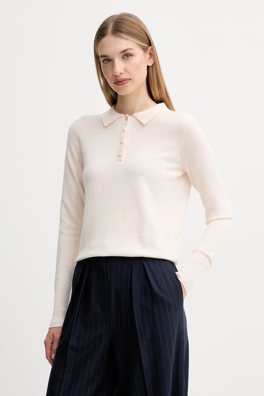 Vlněný svetr Fracomina dámský, oranžová barva, FR25WT7008K47301