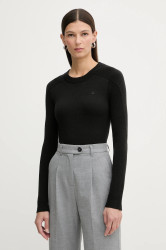 Vlněný svetr G-Star Core dámský, černá barva, D27712-B692